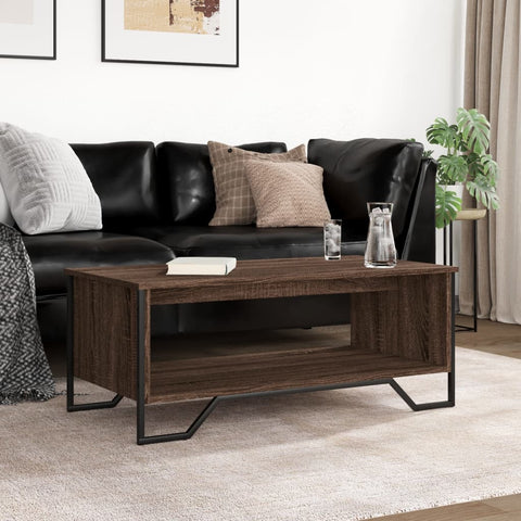 vidaXL Couchtisch Braun Eichen-Optik 100x51x40 cm Holzwerkstoff