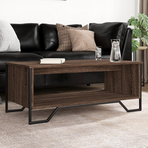 vidaXL Couchtisch Braun Eichen-Optik 100x51x40 cm Holzwerkstoff