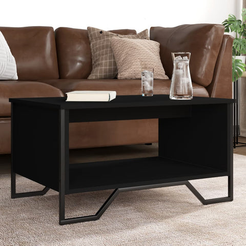 vidaXL Couchtisch Schwarz 75x51x40 cm Holzwerkstoff