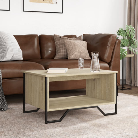 vidaXL Couchtisch Sonoma-Eiche 75x51x40 cm Holzwerkstoff