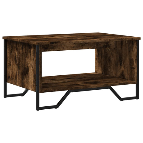 vidaXL Couchtisch Räuchereiche 75x51x40 cm Holzwerkstoff