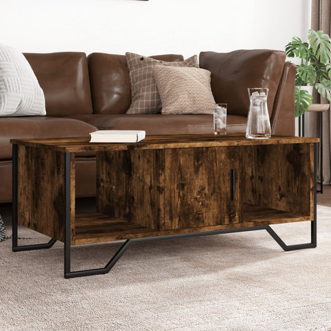 vidaXL Couchtisch Räuchereiche 100x51x40 cm Holzwerkstoff