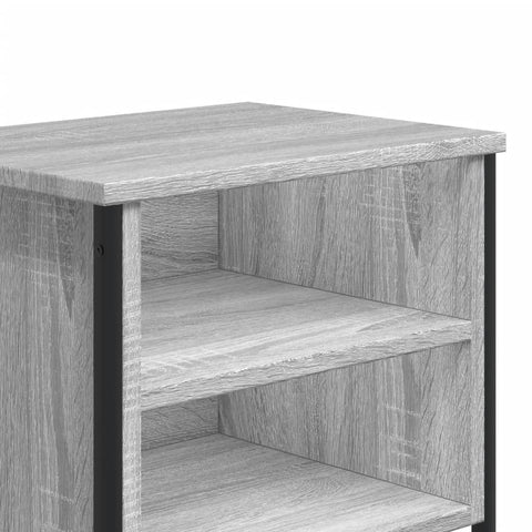 vidaXL Nachttisch Grau Sonoma 40x30x40 cm Holzwerkstoff