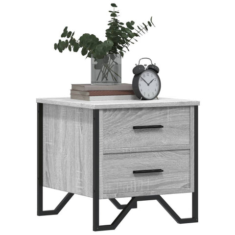 vidaXL Nachttisch Grau Sonoma 40x41x40 cm Holzwerkstoff