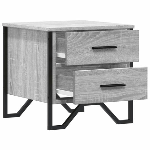 vidaXL Nachttisch Grau Sonoma 40x41x40 cm Holzwerkstoff