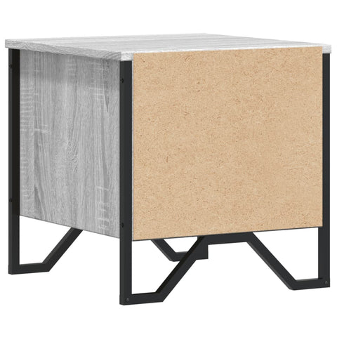 vidaXL Nachttisch Grau Sonoma 40x41x40 cm Holzwerkstoff