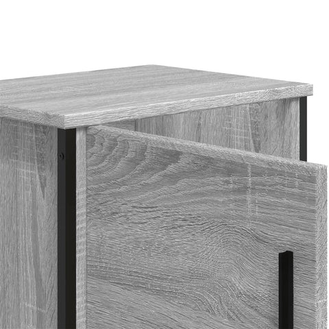 vidaXL Nachttisch Grau Sonoma 40x30x40 cm Holzwerkstoff