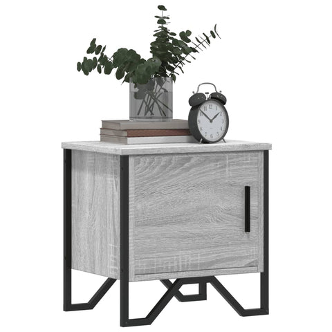 vidaXL Nachttische 2 Stk. Grau Sonoma 40x30x40 cm Holzwerkstoff