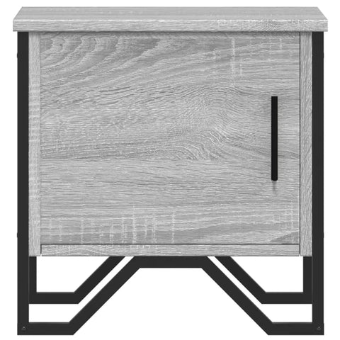 vidaXL Nachttische 2 Stk. Grau Sonoma 40x30x40 cm Holzwerkstoff