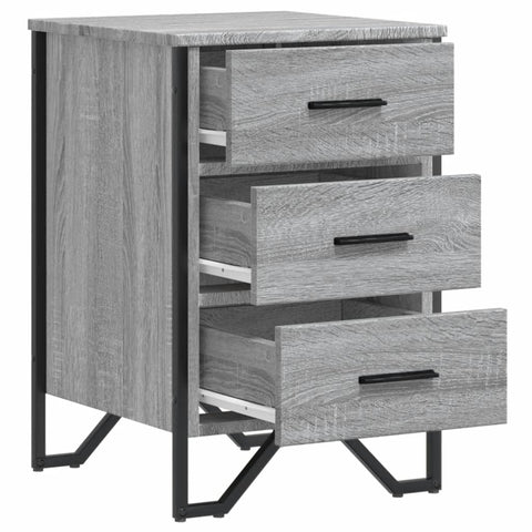 vidaXL Nachttisch Grau Sonoma 40x41x60 cm Holzwerkstoff