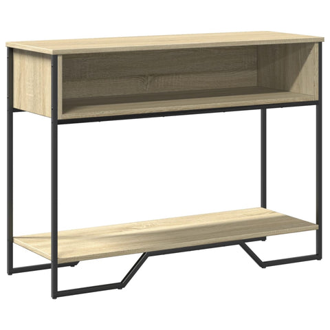 vidaXL Konsolentisch Sonoma-Eiche 100x35x74,5 cm Holzwerkstoff