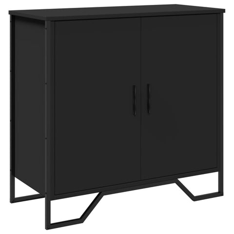 vidaXL Sideboard Schwarz 78x35,5x74,5 cm Holzwerkstoff