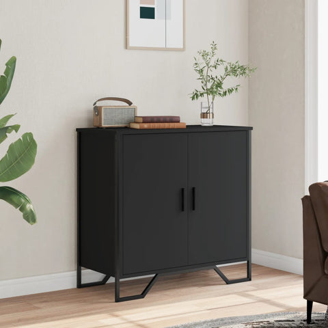 vidaXL Sideboard Schwarz 78x35,5x74,5 cm Holzwerkstoff