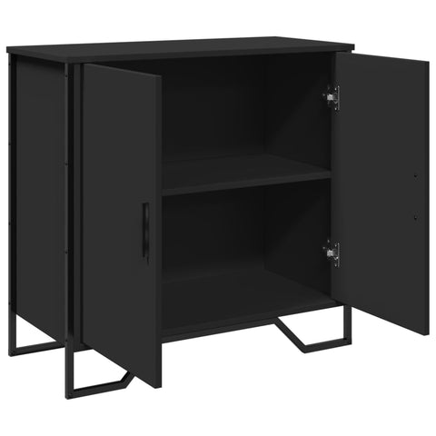 vidaXL Sideboard Schwarz 78x35,5x74,5 cm Holzwerkstoff