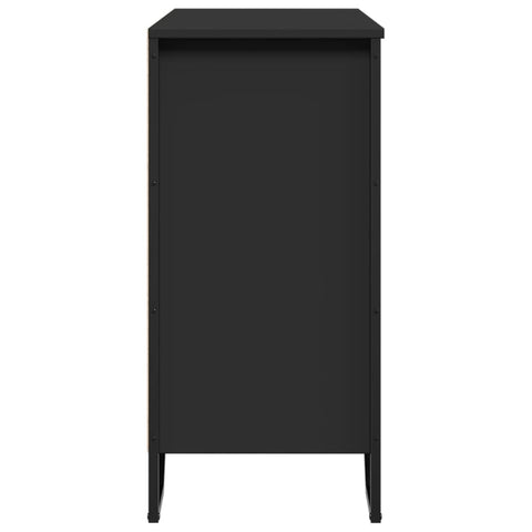 vidaXL Sideboard Schwarz 78x35,5x74,5 cm Holzwerkstoff