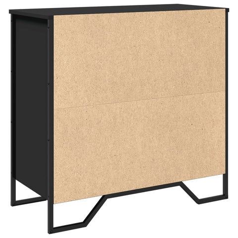 vidaXL Sideboard Schwarz 78x35,5x74,5 cm Holzwerkstoff