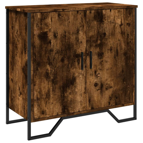 vidaXL Sideboard Räuchereiche 78x35,5x74,5 cm Holzwerkstoff