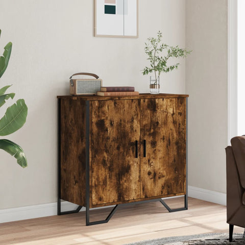 vidaXL Sideboard Räuchereiche 78x35,5x74,5 cm Holzwerkstoff