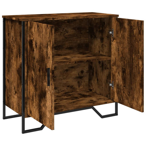 vidaXL Sideboard Räuchereiche 78x35,5x74,5 cm Holzwerkstoff