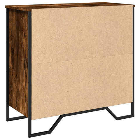 vidaXL Sideboard Räuchereiche 78x35,5x74,5 cm Holzwerkstoff