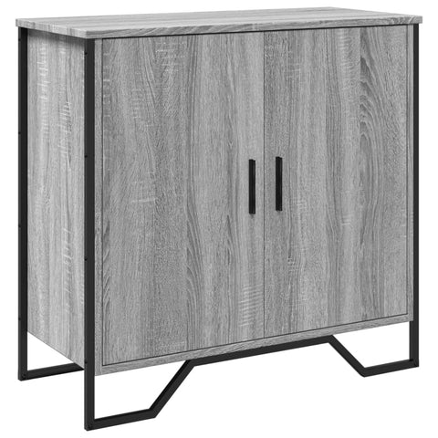 vidaXL Sideboard Grau Sonoma 78x35,5x74,5 cm Holzwerkstoff