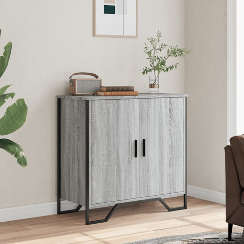 vidaXL Sideboard Grau Sonoma 78x35,5x74,5 cm Holzwerkstoff