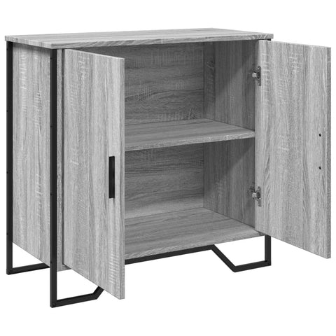 vidaXL Sideboard Grau Sonoma 78x35,5x74,5 cm Holzwerkstoff