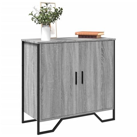 vidaXL Sideboard Grau Sonoma 78x35,5x74,5 cm Holzwerkstoff