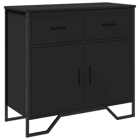 vidaXL Sideboard Schwarz 79,5x35,5x74,5 cm Holzwerkstoff