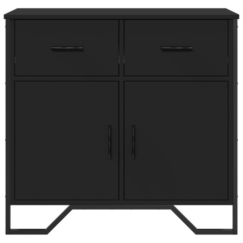 vidaXL Sideboard Schwarz 79,5x35,5x74,5 cm Holzwerkstoff