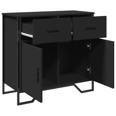 vidaXL Sideboard Schwarz 79,5x35,5x74,5 cm Holzwerkstoff