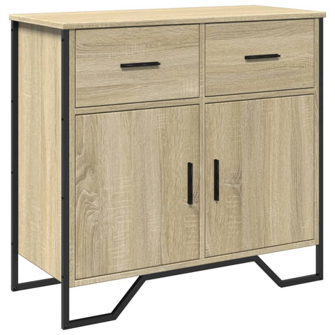 vidaXL Sideboard Sonoma-Eiche 79,5x35,5x74,5 cm Holzwerkstoff