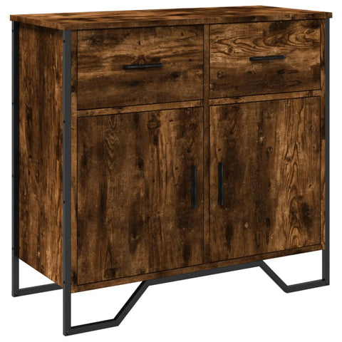 vidaXL Sideboard Räuchereiche 79,5x35,5x74,5 cm Holzwerkstoff