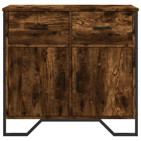 vidaXL Sideboard Räuchereiche 79,5x35,5x74,5 cm Holzwerkstoff