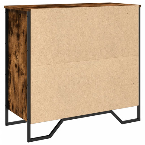 vidaXL Sideboard Räuchereiche 79,5x35,5x74,5 cm Holzwerkstoff