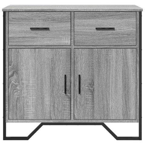 vidaXL Sideboard Grau Sonoma 79,5x35,5x74,5 cm Holzwerkstoff