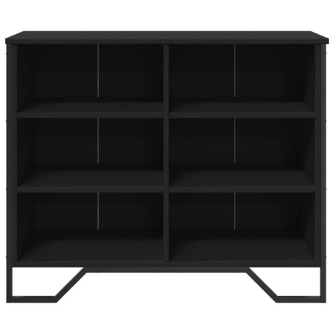 vidaXL Sideboard Schwarz 91x35,5x74,5 cm Holzwerkstoff