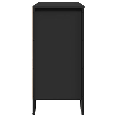 vidaXL Sideboard Schwarz 91x35,5x74,5 cm Holzwerkstoff