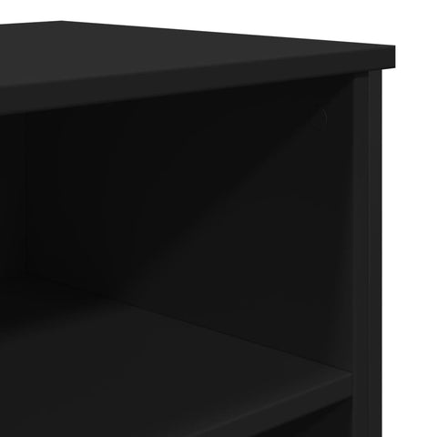 vidaXL Sideboard Schwarz 91x35,5x74,5 cm Holzwerkstoff