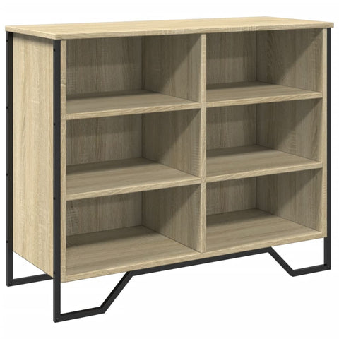 vidaXL Sideboard Sonoma-Eiche 91x35,5x74,5 cm Holzwerkstoff