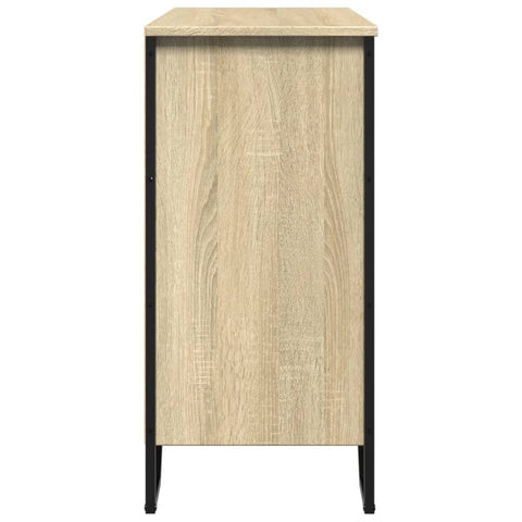 vidaXL Sideboard Sonoma-Eiche 91x35,5x74,5 cm Holzwerkstoff