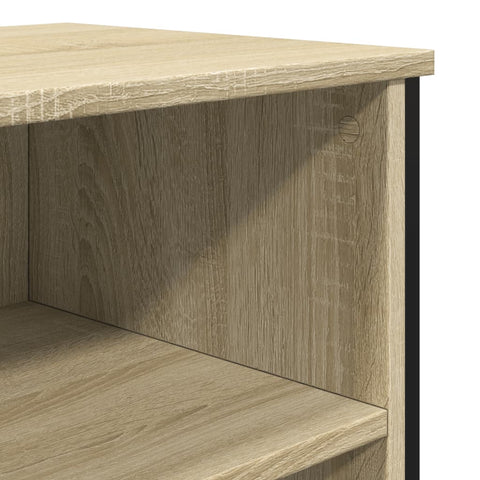 vidaXL Sideboard Sonoma-Eiche 91x35,5x74,5 cm Holzwerkstoff