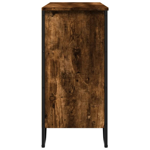 vidaXL Sideboard Räuchereiche 91x35,5x74,5 cm Holzwerkstoff