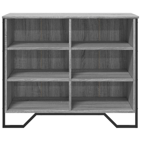 vidaXL Sideboard Grau Sonoma 91x35,5x74,5 cm Holzwerkstoff