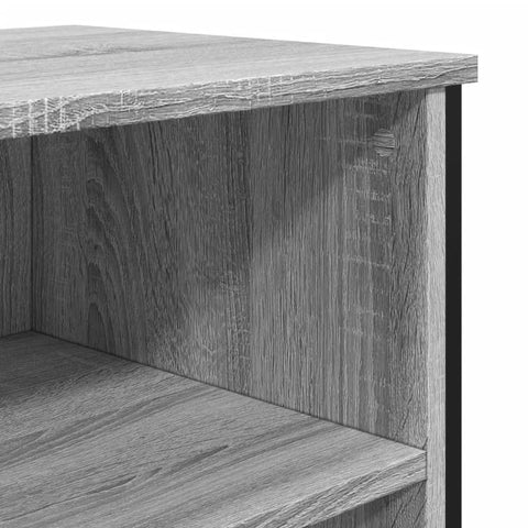 vidaXL Sideboard Grau Sonoma 91x35,5x74,5 cm Holzwerkstoff