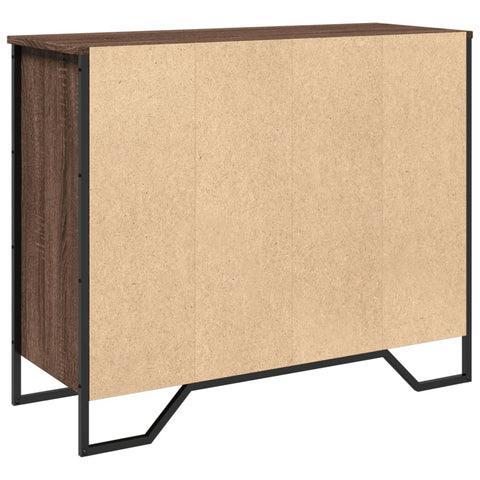 vidaXL Sideboard Braun Eichen-Optik 91x35,5x74,5 cm Holzwerkstoff