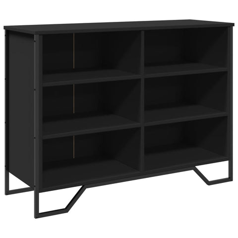 vidaXL Sideboard Schwarz 101x35,5x74,5 cm Holzwerkstoff