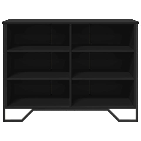 vidaXL Sideboard Schwarz 101x35,5x74,5 cm Holzwerkstoff