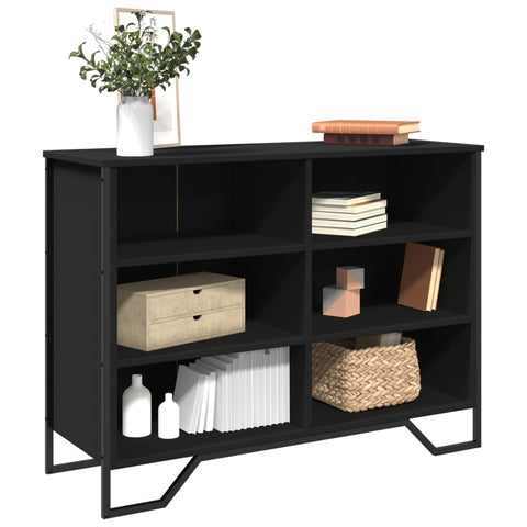 vidaXL Sideboard Schwarz 101x35,5x74,5 cm Holzwerkstoff