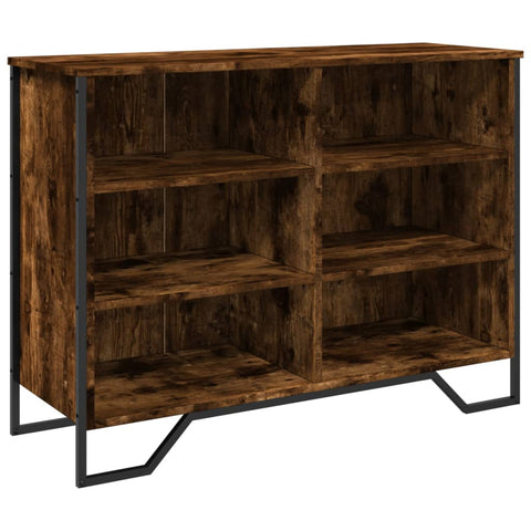 vidaXL Sideboard Räuchereiche 101x35,5x74,5 cm Holzwerkstoff